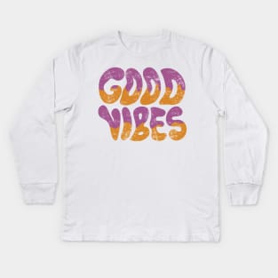 Good vibes Kids Long Sleeve T-Shirt